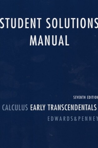 Cover of Student Solutions Manual for Calculus