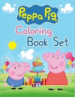 Book cover for Peppa Pig Coloring Book Set