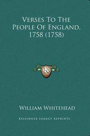 Cover of Verses to the People of England, 1758 (1758)