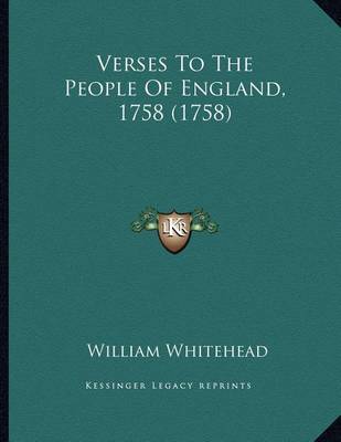 Book cover for Verses to the People of England, 1758 (1758)