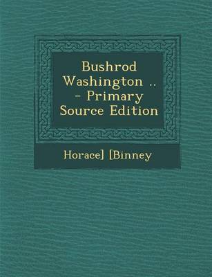 Book cover for Bushrod Washington ..