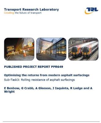 Book cover for Optimising the returns from modern asphalt surfacings