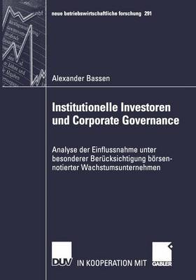 Book cover for Institutionelle Investoren und Corporate Governance
