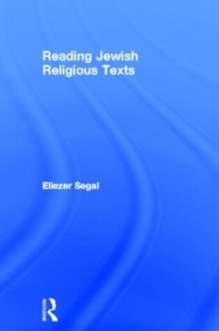Cover of Reading Jewish Religious Texts
