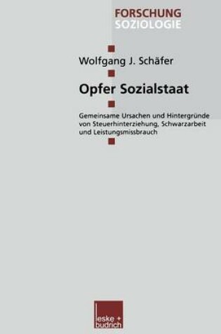 Cover of Opfer Sozialstaat