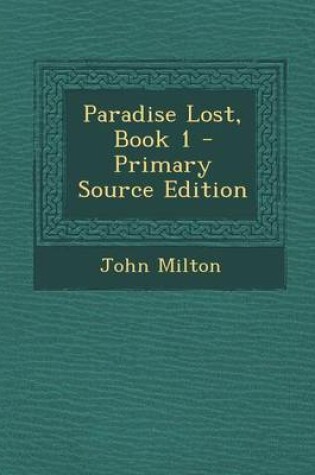 Cover of Paradise Lost, Book 1