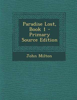 Book cover for Paradise Lost, Book 1