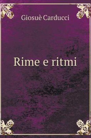 Cover of Rime e ritmi