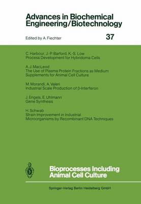 Cover of Bioprocesses Including Animal Cell Culture