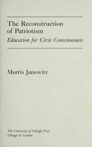 Book cover for The Reconstruction of Patriotism