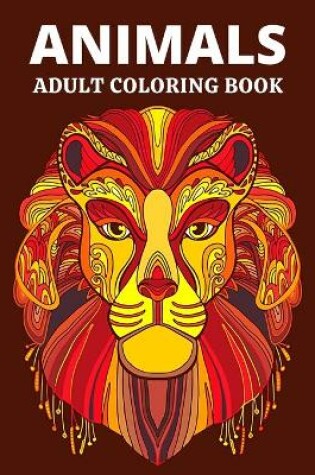Cover of Animals Adult Coloring Book