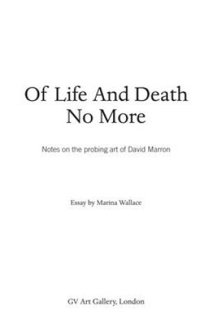 Cover of Of Life and Death - No More