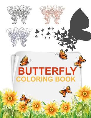 Book cover for Butterfly Coloring Book