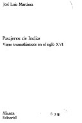 Cover of Pasajeros de Indias