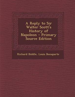 Book cover for A Reply to Sir Walter Scott's History of Napoleon