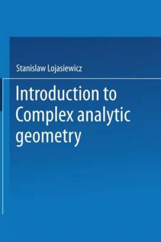 Cover of Introduction to Complex Analytic Geometry