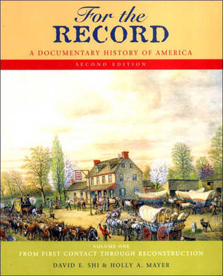 Book cover for FOR THE RECORD 2E V1 PA