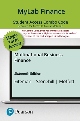 Book cover for Mylab Finance with Pearson Etext -- Combo Access Card -- For Multinational Business Finance