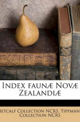 Cover of Index Faunae Novae Zealandiae