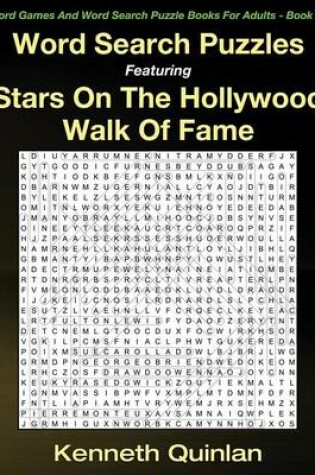 Cover of Word Search Puzzles Featuring Stars On The Hollywood Walk Of Fame