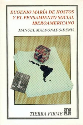 Book cover for Eugenio Maria de Hostos y el Pensamiento Social Iberoamericano