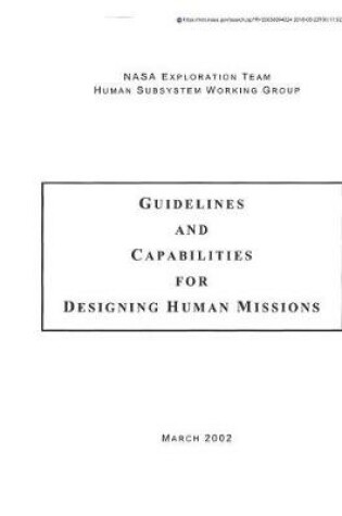 Cover of Guidelines and Capabilities for Designing Human Missions