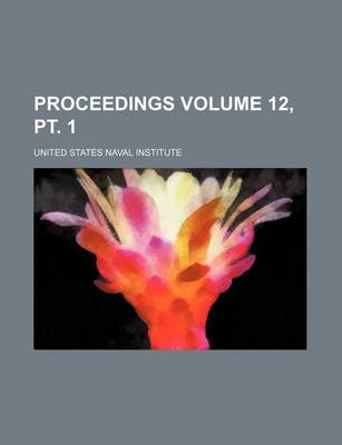 Book cover for Proceedings Volume 12, PT. 1