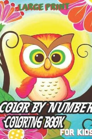 Cover of large Print Color By Number Coloring Book For Kids