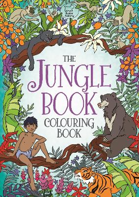 Book cover for The Jungle Book Colouring Book