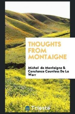 Cover of Thoughts from Montaigne