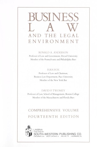 Cover of Business Law