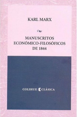 Cover of Manuscritos Economico-Filosoficos de 1844