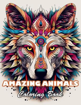 Book cover for Amazing Animals Coloring Book