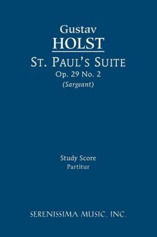 Cover of St. Paul's Suite, Op.29 No.2
