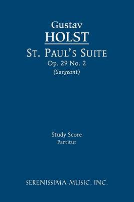 Book cover for St. Paul's Suite, Op.29 No.2