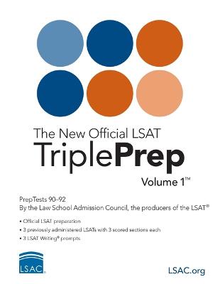 Book cover for The New Official LSAT Tripleprep Volume 1