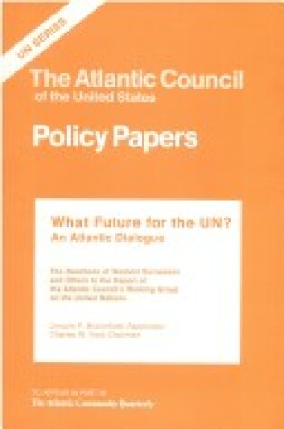 Cover of What Future for the UN?
