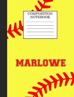 Book cover for Marlowe Composition Notebook