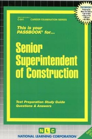 Cover of Senior Superintendent of Construction