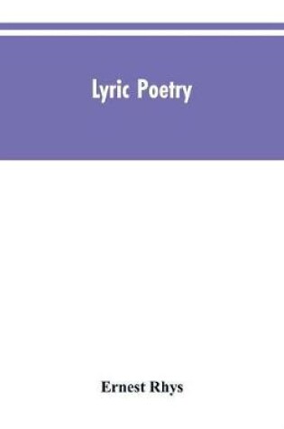 Cover of Lyric poetry