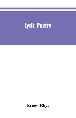 Book cover for Lyric poetry