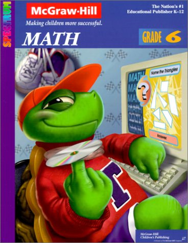 Book cover for Spectrum Math, Grade 6