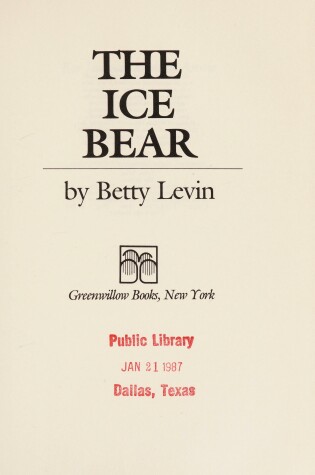 Cover of The Ice Bear