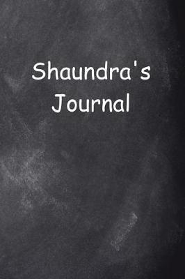 Book cover for Shaundra Personalized Name Journal Custom Name Gift Idea Shaundra