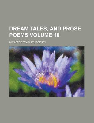 Book cover for Dream Tales, and Prose Poems Volume 10