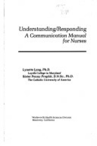 Cover of Understanding/Responding