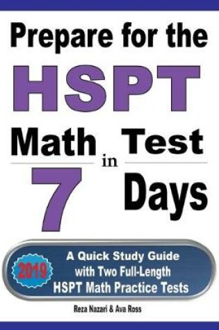 Cover of Prepare for the HSPT Math Test in 7 Days