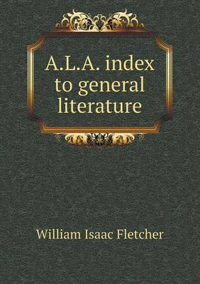 Book cover for A.L.A. index to general literature