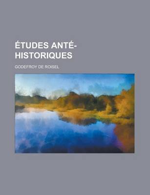 Book cover for Etudes Ante-Historiques