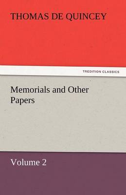 Book cover for Memorials and Other Papers - Volume 2